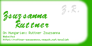 zsuzsanna ruttner business card